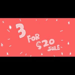 ♦️3 items for $20.00♦️